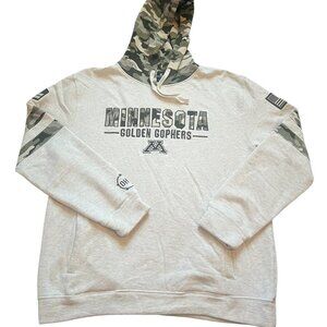 Minnesota Golden Gophers Hoodie Pullover Men's Size L Military Camo Colosseum